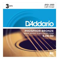 Thumbnail of D&#039;Addario EJ16-3D 3PACK Light - Phosphor bronze