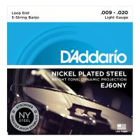 Thumbnail of D&#039;Addario EJ60NY 5-String Banjo, Nickel, Light, 9-20