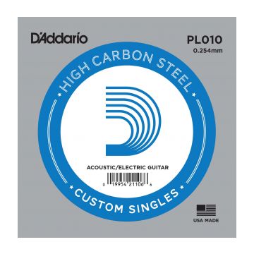 Preview of D&#039;Addario PL010 Plain steel Electric or Acoustic