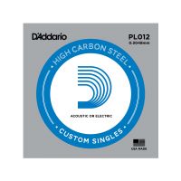 Thumbnail of D&#039;Addario PL012 Plain steel Electric or Acoustic
