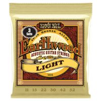 Thumbnail of Ernie Ball 3004 Earthwood Light 80/20 Bronze Acoustic 3-pack