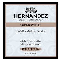 Thumbnail of Hernandez HW200 Super White Classic Guitar Medium Tension