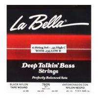 Thumbnail of La Bella 760N-CB High-C, Low B Black Nylon Tape Wound