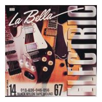 Thumbnail of La Bella 800-M Medium Black Nylon Tape Wound