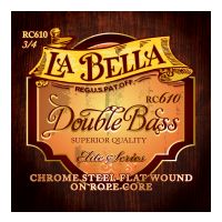 Thumbnail of La Bella RC610 Chrome Steel Flat Wound on Rope Core
