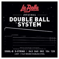 Thumbnail of La Bella S500L-B Double Ball Bass Flat Wound – Light 43-128, 5-String