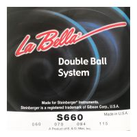 Thumbnail of La Bella S660 Black Nylon Tape Wound Double Ball