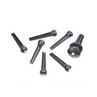 Thumbnail of Planet Waves PWPS10 Injected Molded Bridge Pins with End Pin Set, Ebony with Ivory Dot