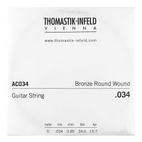 Thumbnail of Thomastik AC034 Single .034 Bronze Flat Wound